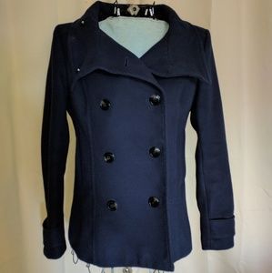 H&M navy wool pea coat